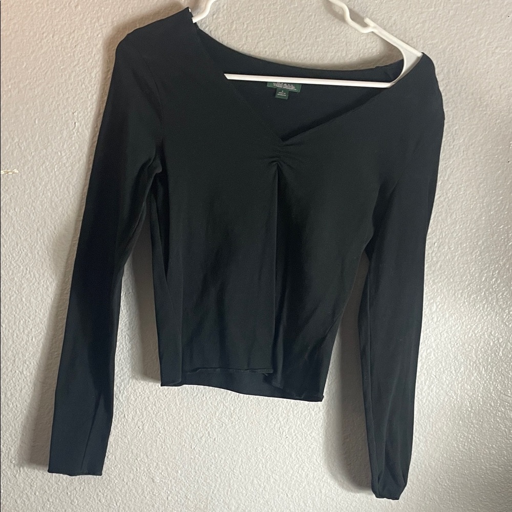 Black Long Sleeve Women's Top